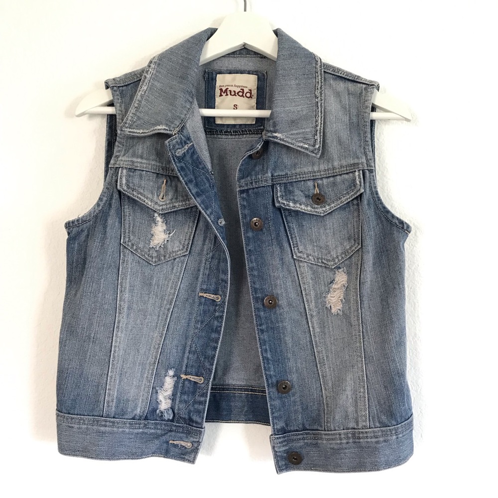 Denim vest Vintage Mudd S denim Vest